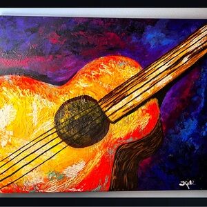 💜16x20 Gesso/Acrylic Canvas💜